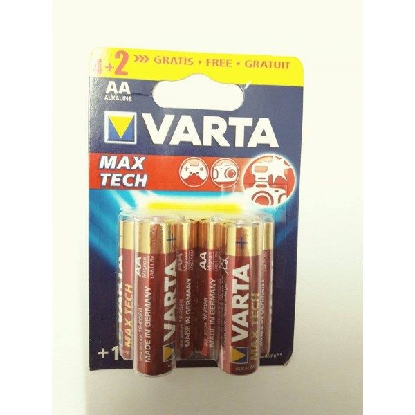 Set 6 baterii R6 Varta Max Tech